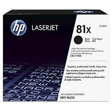 Cumpăra HP 81X (CF281X) High Yield Black Cartridge forHP LaserJet Enterprise M605dn, M605n, M605x, M606dn, M606x, M630dn, M630f, M630h, Flow M630z, 25000 p.