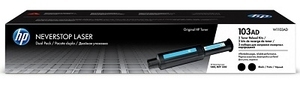 Купить HP 103AD (W1103AD), Original Neverstop Toner Reload Kit, 2 pcs, Black, 5000 pages for NeverStop series.