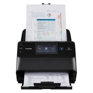 Купить Document Scanner Canon DR-S150 (2405C003), WiFi, ADF (60 sheets - 50-80g/m2), CIS 1 Line Sensor, 4.3” LCD Front/ Back/ Duplex, B&W 45ppm/90ipm - colour 45ppm/90ipm, 600x600dpi, 24-bit colour, Daily Duty Cycle: 4000 scans/day, USB 3.2 Gen1x1/USB 2.0, Gb LAN