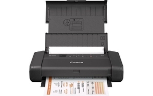 Cumpăra Printer Canon Pixma Mobile TR150 W/BAT (4167C027) Black,  A4, Print 4800x1200dpi_2pl, ESAT 9.0/5.5 ipm,64-05г/м2, OLED 1,44", Battery 330p, Cassette: 50 sheets, USB 2.0, Wi-Fi, Apple AirPrint, Ink Cartridges PGI-35: 200p, CLI-36: 260p